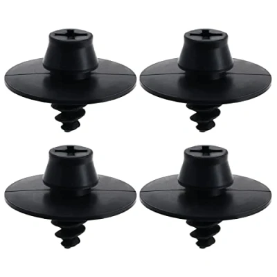 Afbeelding van ECSiNG 4 stuks vloermat bevestigingsclips vervanging 3D0864812AB41 3D0864812A Compatibel met Passat 2000 2005 Nieuwe Kever 1998 2010 Golf 1997