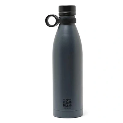Afbeelding van Legami Hot&amp;Cold, thermosfles, 800 ml, Ø 8 cm, licht en robuust, luchtdichte sluiting, afneembare siliconen handgreep, variant zwart, BPA ftalaatvrij
