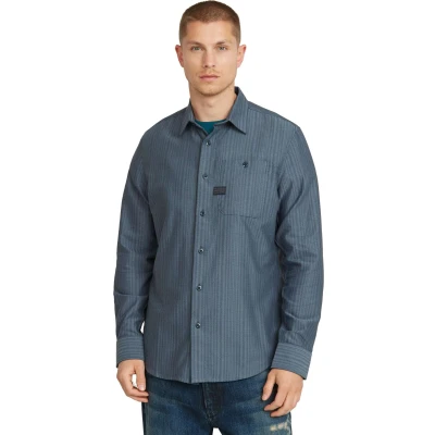 Afbeelding van G STAR Bristum Overhemd, Heren, Maat: Large, Avio gradient stripe