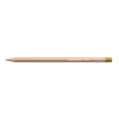 Afbeelding van Caran d&#039;Ache Luminance Colour Pencil Artist Kleurpotloden Potlood / 3 stuks/Pack Kleur: 025 Green Ochre/Green (6901.025)