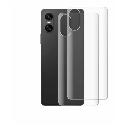 Afbeelding van BROTECT Screenprotector voor Sony Xperia 10 VI (Achterkant) Folie Beschermfolie transparant volledig dekking (2 Stuks)