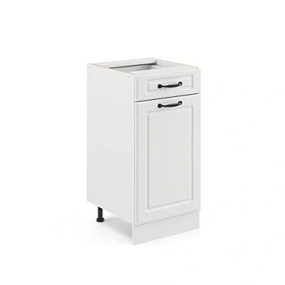 Afbeelding van Vicco Keukenonderkast &quot;R Line&quot;, Wit Landhuis/Wit, 40 cm zonder werkblad