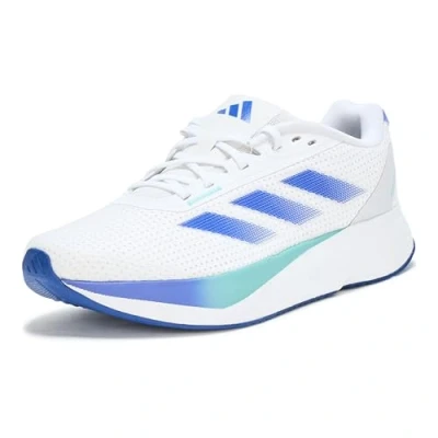Afbeelding van adidas Duramo Sl Running Sneakers voor heren, wit/Lucid Blue/Flash Aqua, 45 1/3 EU, Wit Lucid Blue Flash EU