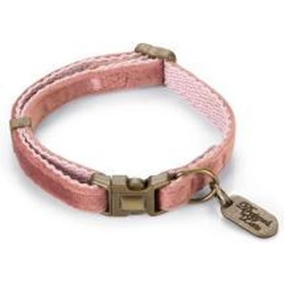 Afbeelding van Designed by Lotte Kattenhalsband Velura Roze 20 30cmx10mm