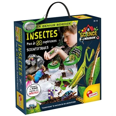 Afbeelding van LISCIANI I&#039;m A Genius Science thuis insecten meer dan 50 wetenschappelijke experimenten over set gemaakt in Italië educatief spel voor kinderen van 8,10,12 jaar