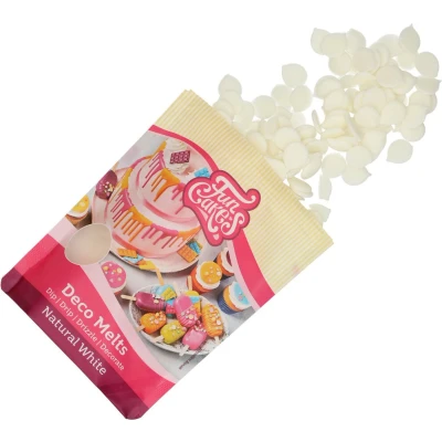 Afbeelding van FunCakes Deco Melts Smeltsnoep Candy Smeltchocolade Natuurlijk Wit 1kg