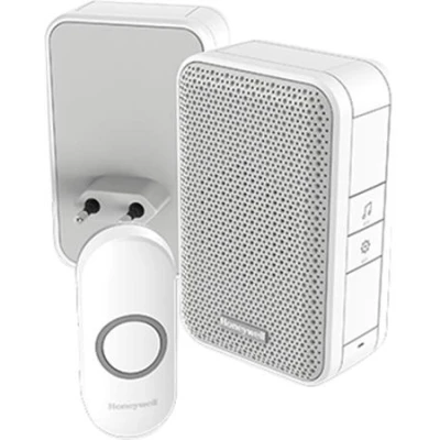 Afbeelding van Honeywell DC311NP2 draadloze plug in deurbel met drukknop 4 tonen 80db 150m