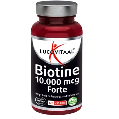Afbeelding van Lucovitaal Biotine 10.000mcg Zuigtabletten