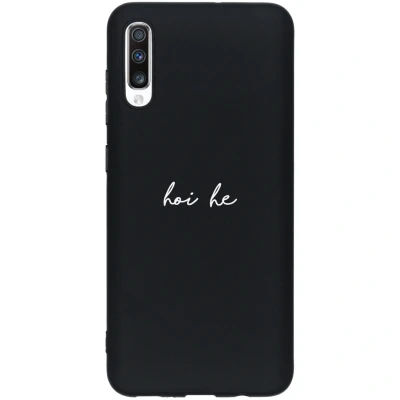 Afbeelding van Samsung Galaxy A70 Hoesje Siliconen en TPU (zacht) Softcase,Backcover Hoi he Telefoonhoesje