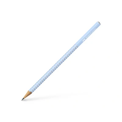 Afbeelding van 12x Potlood Faber Castell Grip sparkle sky blue