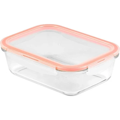 Afbeelding van Lock&amp;Lock Ovenschaal met deksel Glazen vershoudbakje Plastic Rechthoekig 1 liter 20 x 15 cm LocknLock