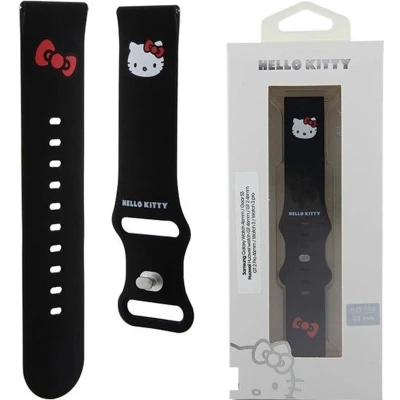 Afbeelding van Hello Kitty Siliconen Hoofdband universeel 22mm zwart