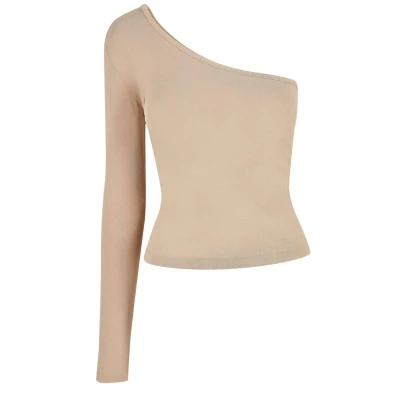 Afbeelding van Urban Classics Longsleeve Longsleeve, Dames, Maat: 4XL, Unionbeige