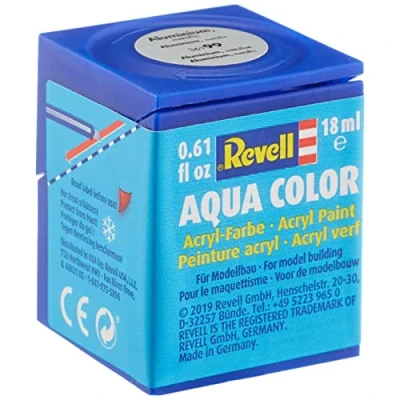Afbeelding van Aluminium Aqua Metallic Kleur 18 Ml Revell Modelbouwverf Op Waterbasis