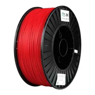 Afbeelding van eSUN PLA+ Filament 1.75mm, Verbeterde Taaiheid 3D Printer PLA Plus, Dimensionale Nauwkeurigheid +/ 0.03mm, 3KG per Spoel, Pro Printing Filament, Vuurrood