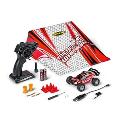 Afbeelding van Carson RC Sport 404225 Micro X Warrior 2.0 1:32 modelauto voor beginners Elektro Buggy Incl. accu, oplader en batterijen de zender