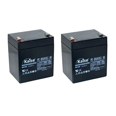 Afbeelding van Kaise AGM VRLA loodaccu 12 V, 5 Ah, model KB1250 F1, 2 stuks