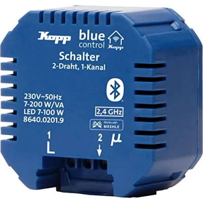 Afbeelding van Blue Control 8640.0201.9 1 kanaals Schakelactor Schakelvermogen (max.) 3600 W Blauw