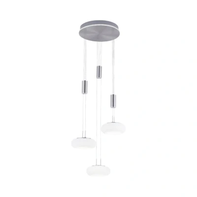 Afbeelding van Paul Neuhaus 3 lichts hanglamp Q Etienne metaal rond 2078 55