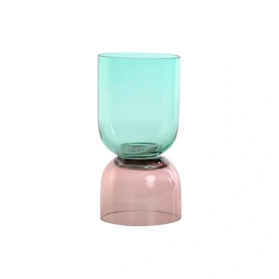 Afbeelding van Vaas Home ESPRIT Tweekleurig Kristal 10 x 21 cm