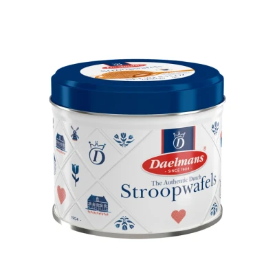Afbeelding van Stroopwafels in Delfts Blauw Cadeaublik