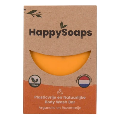 Afbeelding van HappySoaps Arganolie &amp; Rozemarijn Body Wash Bar 100GR