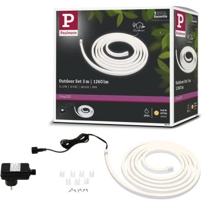 Afbeelding van Paulmann SimpLED Outdoor Stripe 78905 LED strip complete set Met connector (male) 24 V 3 m Warmwit 1 stuk(s)