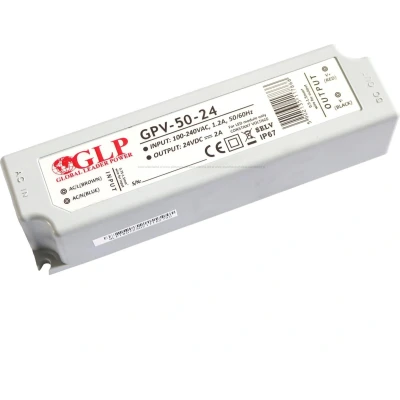 Afbeelding van LED voedingsadapter 24V 48W 2A IP67 Waterdicht
