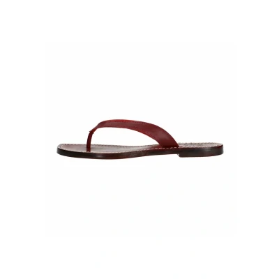 Afbeelding van Sacha Rode Slippers (Maat 38, Leer)