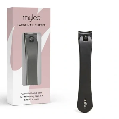 Afbeelding van Mylee grote nagelknipper professioneel, slank, matzwart, roestvrij staal, salonkwaliteit voor het nauwkeurig trimmen van teennagels en grotere vingernagels