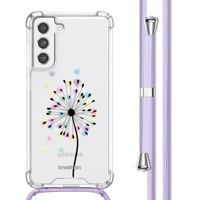 Afbeelding van Samsung Galaxy S21 FE Hoesje Kunststof iMoshion Softcase/Koordhoesje/Backcover Sandstone Dandelion Telefoonhoesje