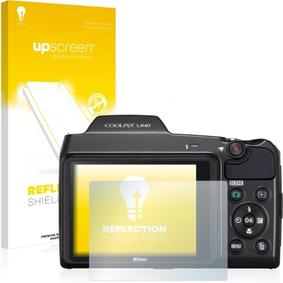 Afbeelding van upscreen Screenprotector voor Nikon Coolpix L840 Folie Beschermfolie anti glare matte