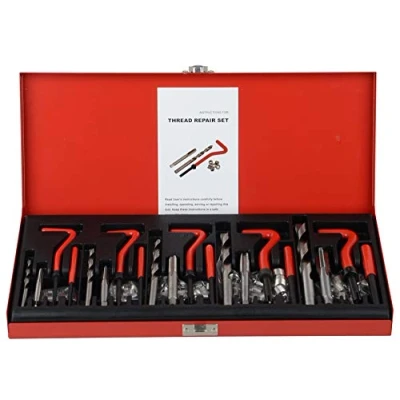 Afbeelding van DAYUAN 131 delige Helicoil metrische schroefdraadset, HSS boor, reparatiegereedschap voor schroefdraad, M5 M6 M8 M10 M12