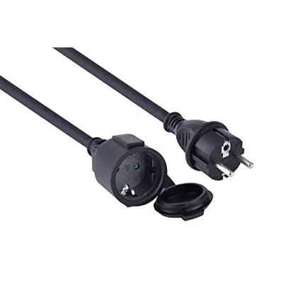 Afbeelding van Electraline 01658 bouwplaatsverlengkabel IP44 (5m kabel, H07RN F 3G2.5, voor buitengebruik en gebruik op bouwplaatsen)