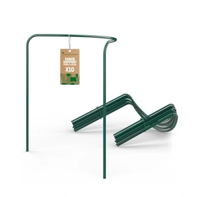 Afbeelding van Gardengloss® Gecoate Stalen Heestersteunen (10 Stuks) Vaste Plantensteun Halfrond 35cm x 40cm Bloemsteun Voor Hortensia&#039;s En Rozen Plantensteunen