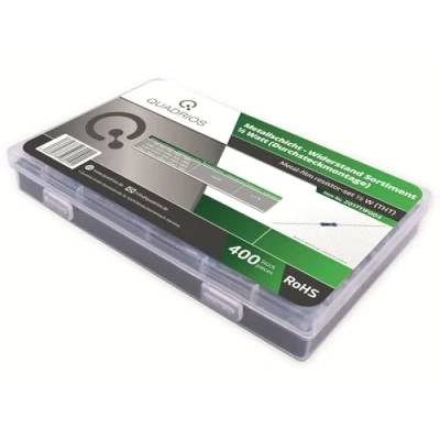 Afbeelding van Quadrios 201711P004 Metaalfilmweerstand assortiment Axiaal bedraad 0.5 W 1 % 400 stuk(s)