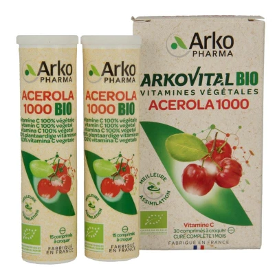 Afbeelding van Arkopharma Acerola 1000mg Kauwtabletten