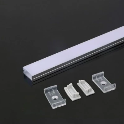Afbeelding van V TAC VT 8108 LED Stripverlichting Montageset met diffuser Zilver IP20 2M
