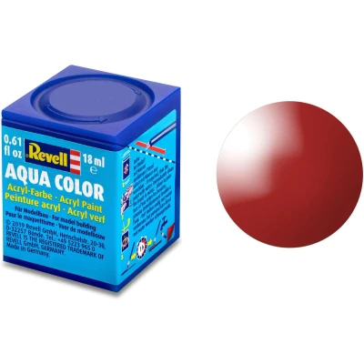 Afbeelding van Vuurrood Glanzend Ral 3000 Aqua Color 18 Ml Revell Modelbouwverf Op Waterbasis