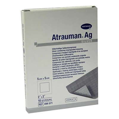 Afbeelding van Hartmann Atrauman steriel zalfkompres 5 x 5cm 10 stuks