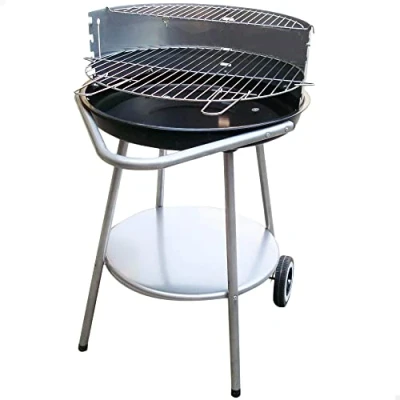 Afbeelding van Kolenbarbecue met wielen Aktive Zwart 51 x 82 cm