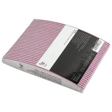Afbeelding van Peggy Sage Halfmoon 2 zijdige Nagelvijl 100/100 Zebra 30pcs