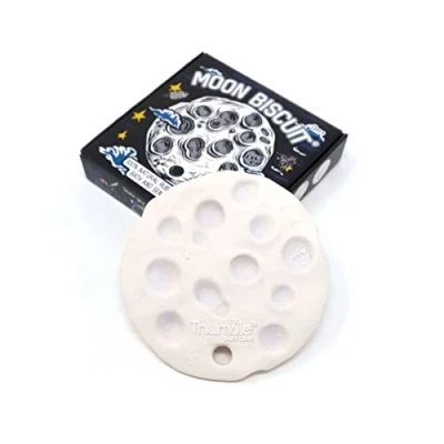Afbeelding van Moon Biscuit babyspeelgoed van natuurlijk rubber voor tanden, baden en sensorisch spelen