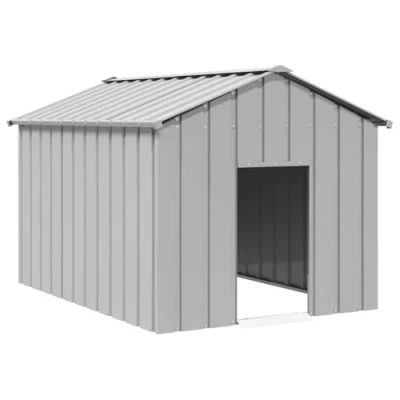 Afbeelding van vidaXL Hondenhok met dak 113x153x101 cm gegalvaniseerd staal