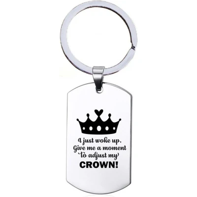 Afbeelding van Sleutelhanger RVS Crown
