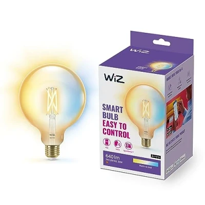 Afbeelding van WiZ Smart Filament lamp Globe XL Warm tot Koelwit Licht E27