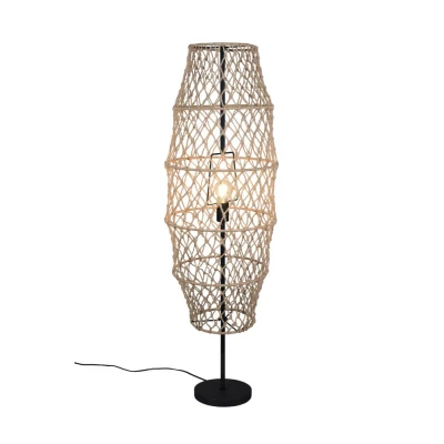 Afbeelding van Trio Rotan vloerlamp Hive Ø 38cm R41681036