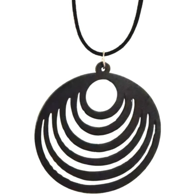 Afbeelding van Ketting zwart hout rond verstelbaar Charme Bijoux