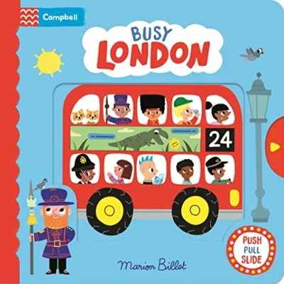 Afbeelding van Busy London: A Push, Pull and Slide Book