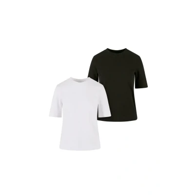 Afbeelding van Urban Classics Classy 2PACK Tshirt basic, Dames, Maat: Small, White+black